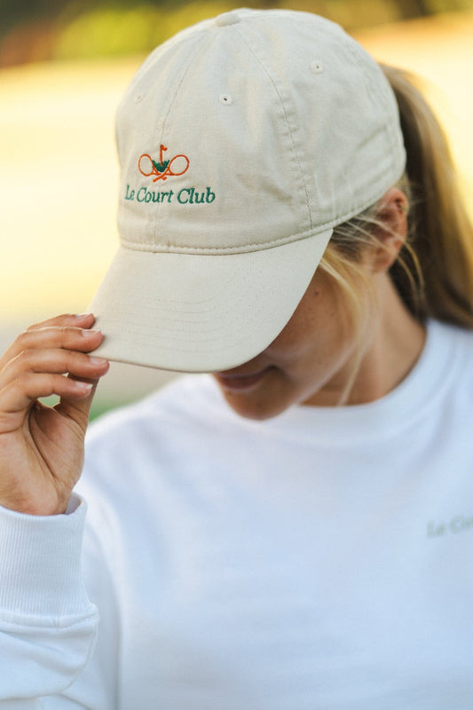 LCC Beige Organic Sporty Hat Hat Le Court Club