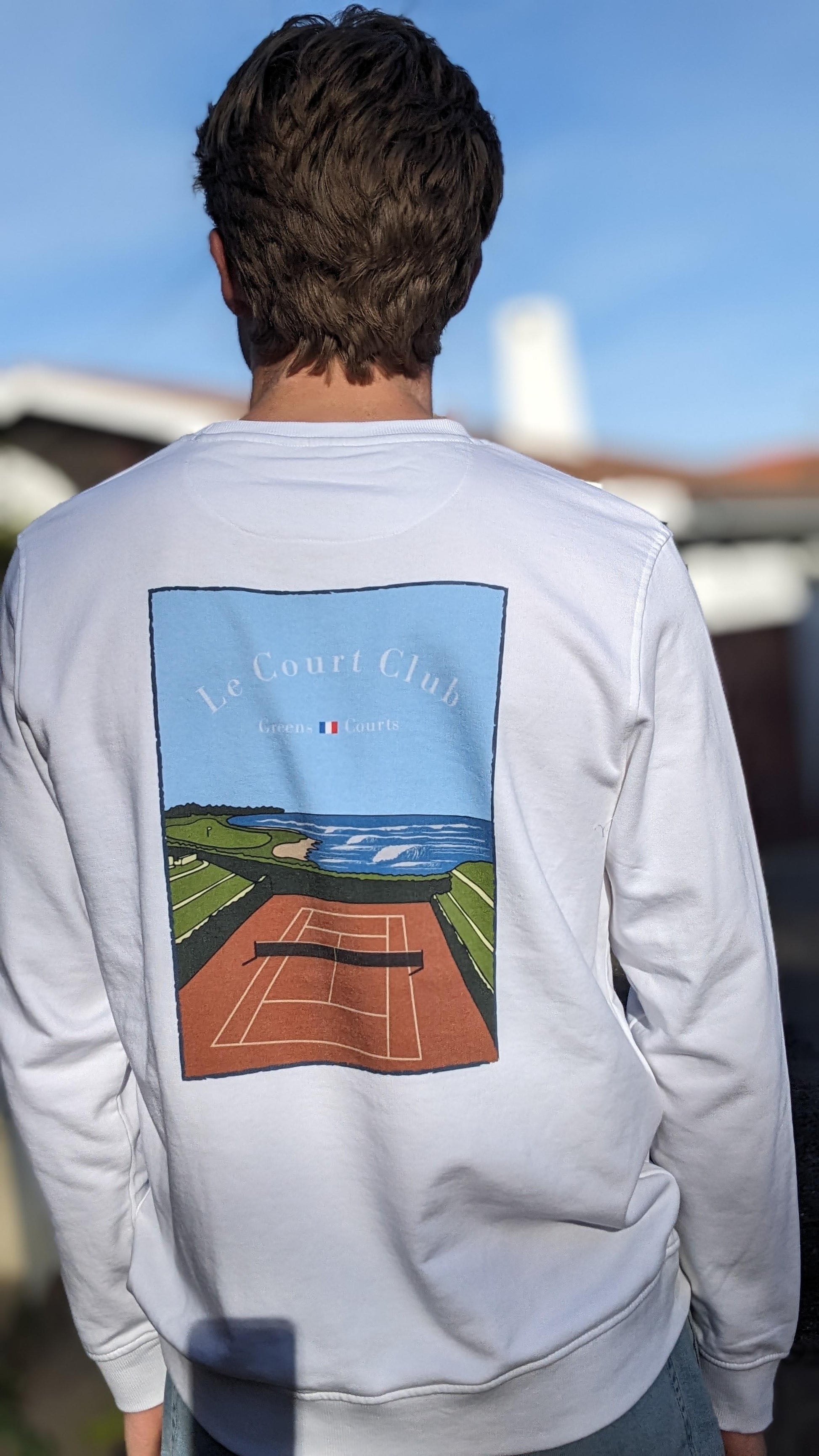 pull blanc en coton biologique