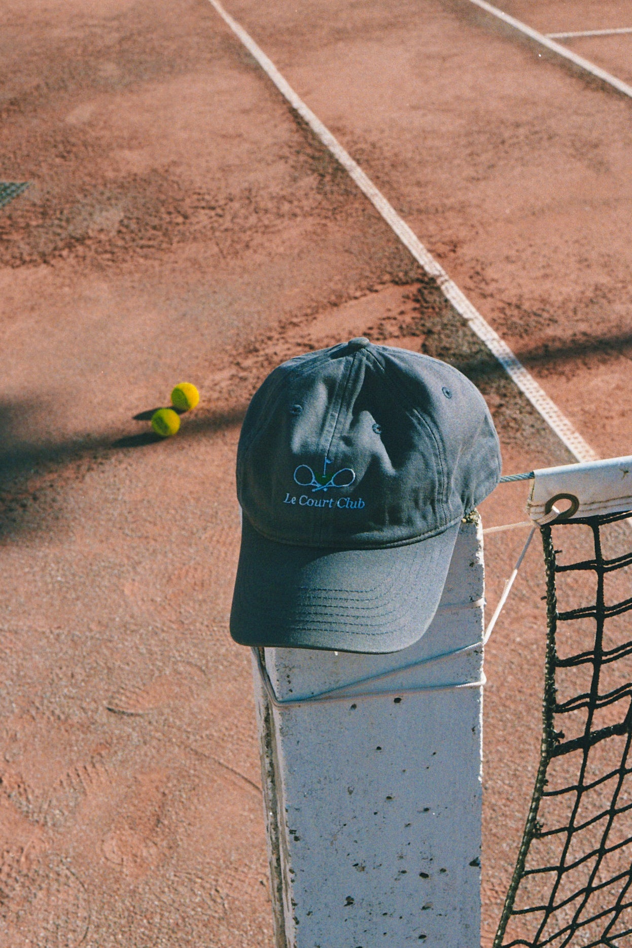 organic navy hat