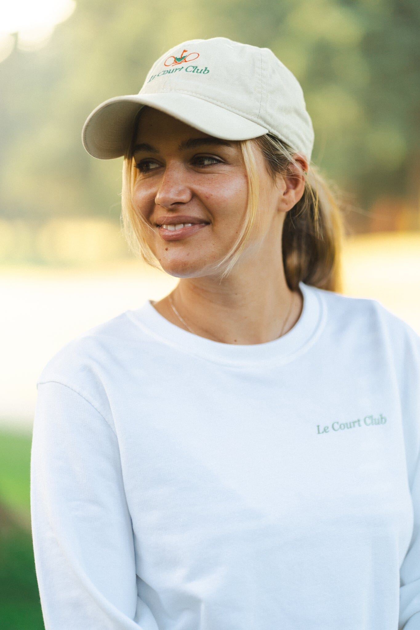 LCC Beige Organic Sporty Hat Hat Le Court Club