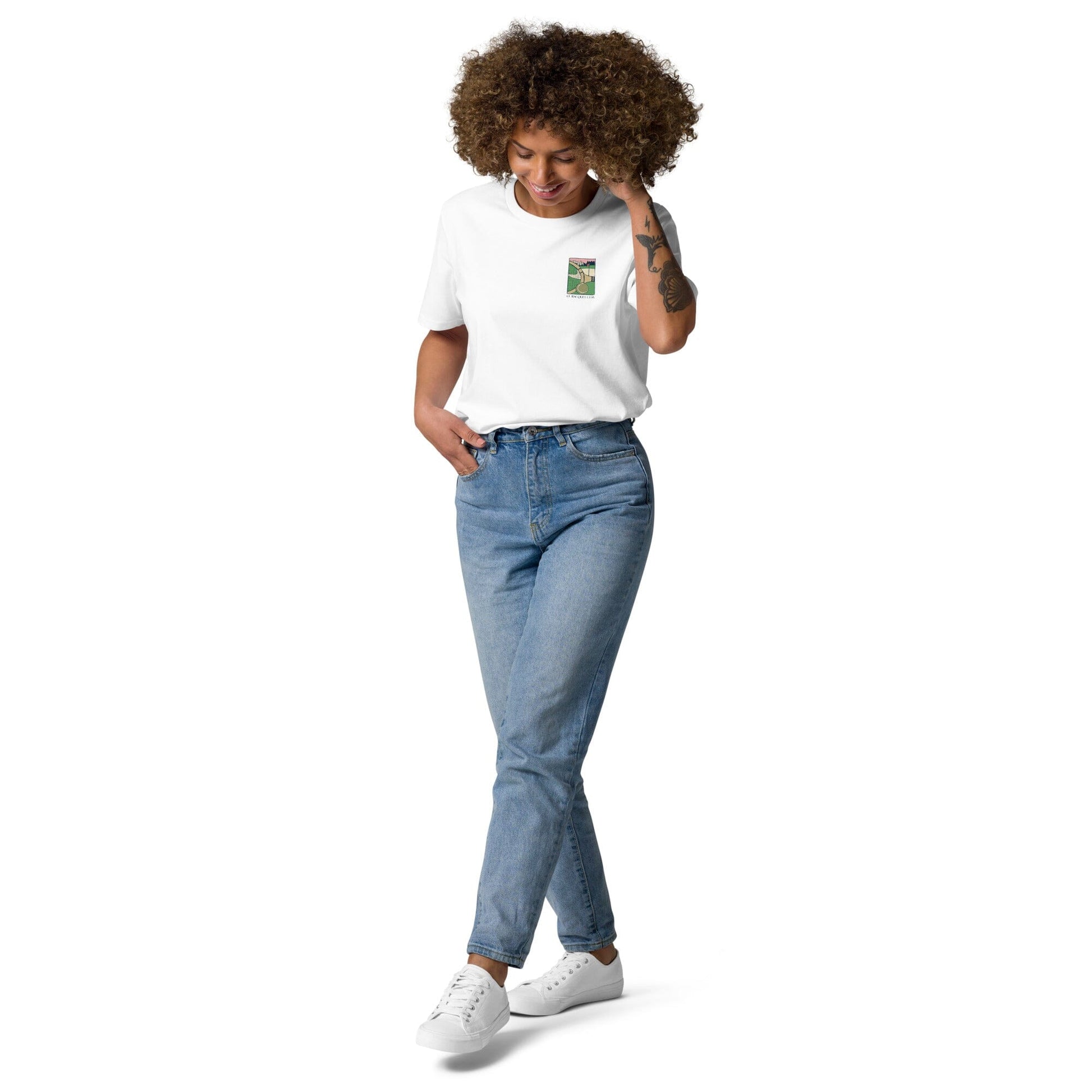 Le Racquet Club Organic Cotton White Tee Tee Le Court Club
