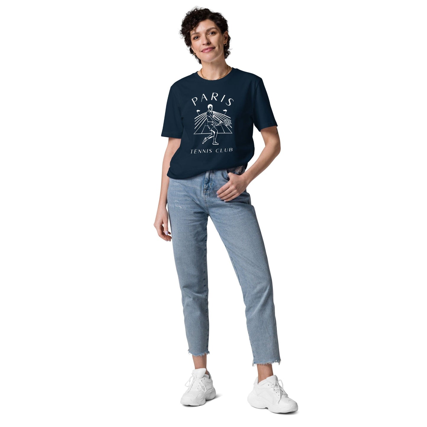Paris Tennis Club Organic Blue Tee Tee Le Court Club