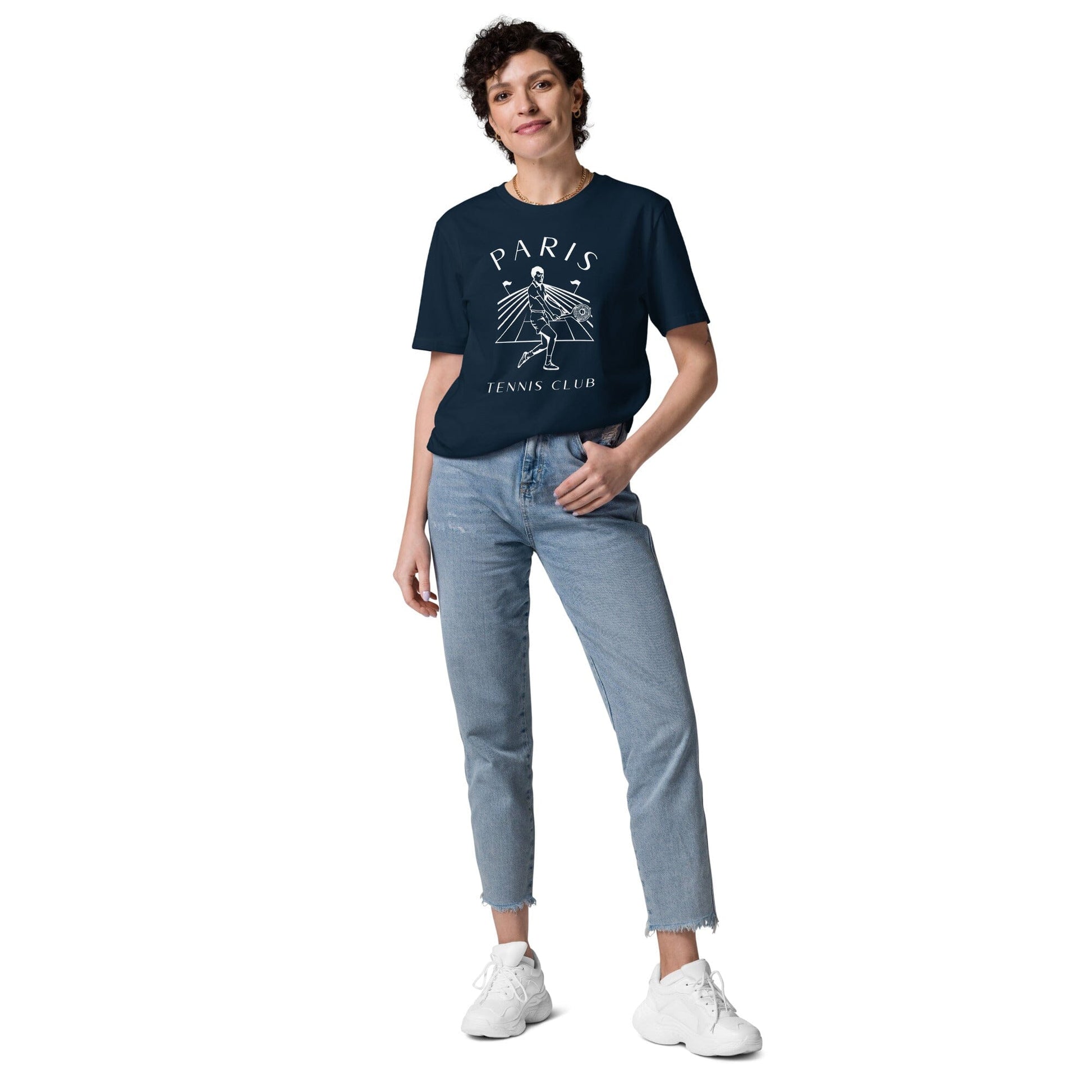 Paris Tennis Club Organic Blue Tee Tee Le Court Club